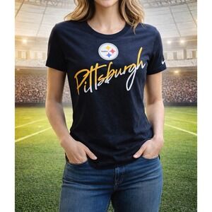 Top Women Black "Pittsburg Steelers" T-shirt Size‎ XL